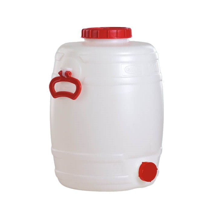 Tonnelet Cylindrique Qualité Alimentaire sans Robinet 10 à 50 L