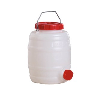 Tonnelet Cylindrique Qualité Alimentaire sans Robinet 10 à 50 L