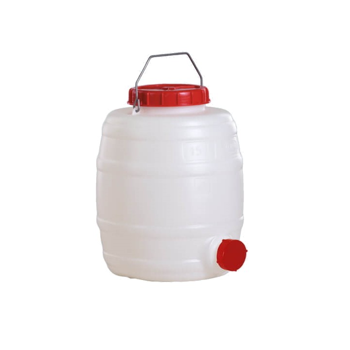 Tonnelet Cylindrique Qualité Alimentaire sans Robinet 10 à 50 L