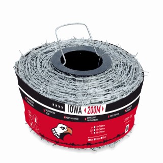Ronce / Barbelé douce IOWA Galvanisation riche - Rouleau de 200 m