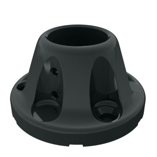 Platine Gris Anthracite pour piquet tubulaire Quickfix