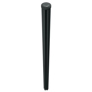 Piquet tubulaire gris anthracite Quickfix avec capuchon