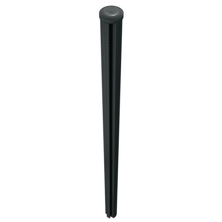 Piquet tubulaire gris anthracite Quickfix avec capuchon