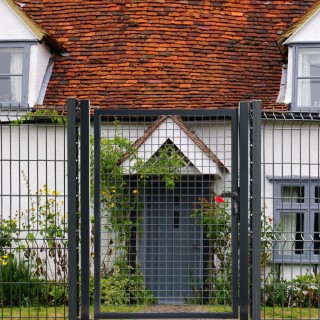 Portillon Grillagé Gris Anthracite CLASSIC - Largeur 1m