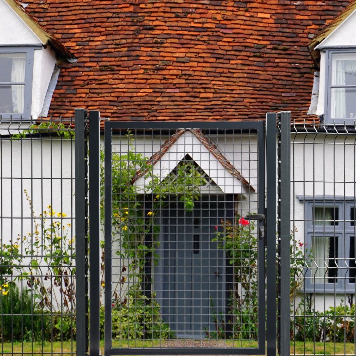 Portillon Grillagé Gris Anthracite CLASSIC - Largeur 1m