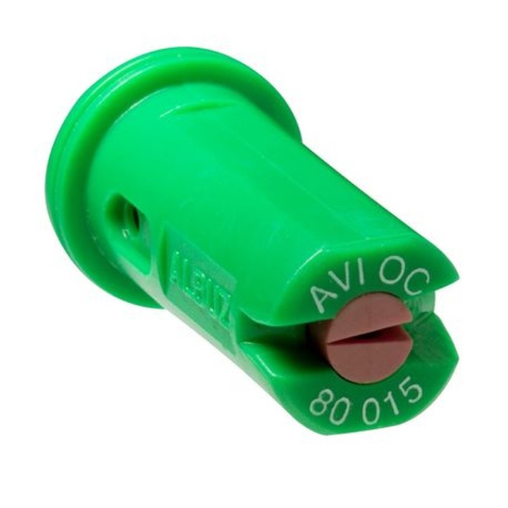 Buse AVI OC 80° standard ou FAST-CAP Albuz bout de rampe à aspiration d'air - Verte