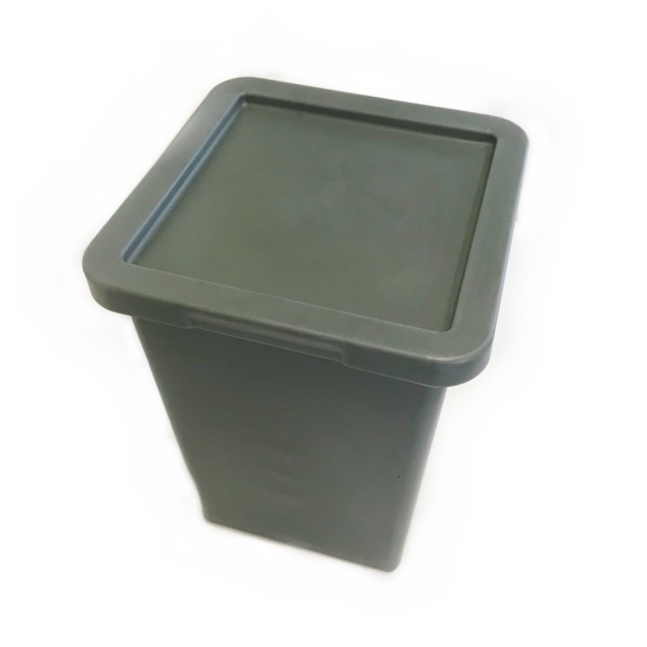 Bacs de stockage avec couvercle Plast'Up, 120 L coloris au choix