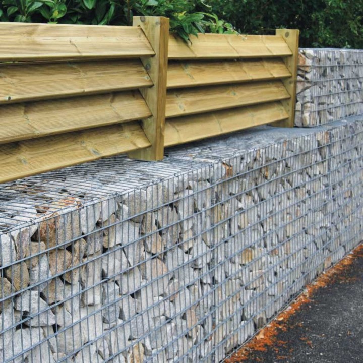 Gabion professionnel 100 x 50 cm, haut. 100 cm, montage hélices