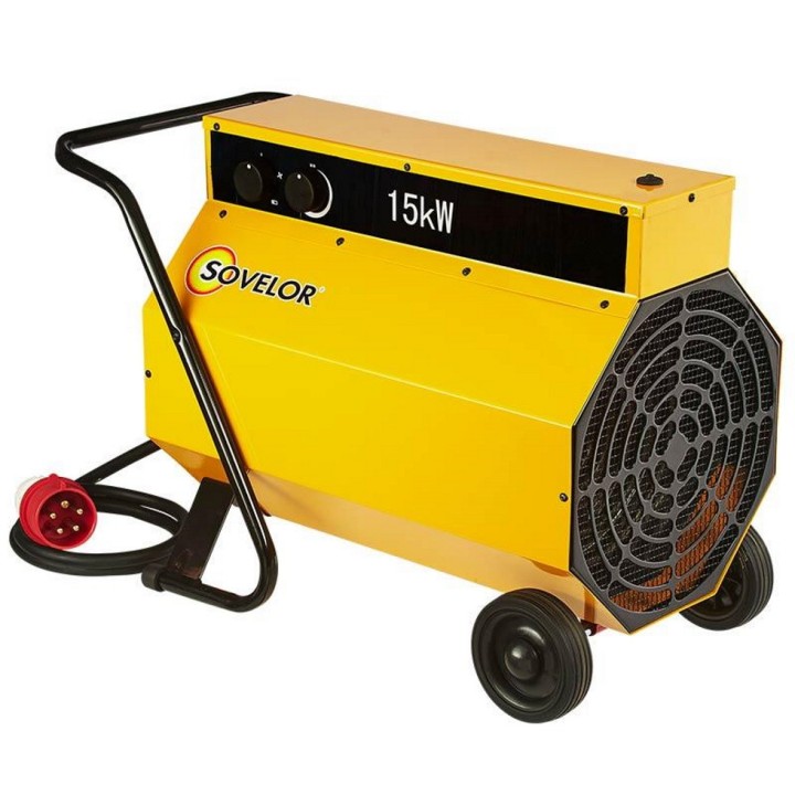 Chauffage mobile électrique C15 Sovelor 380 V air pulsé 15 KW