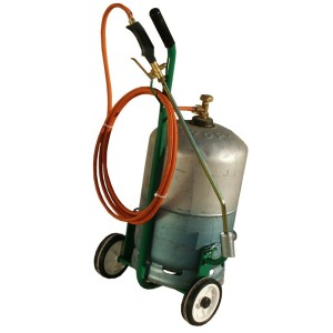 Désherbeur Thermique Polyflam Pro avec chariot idéal pour désherber tout en protégeant l'écologie à découvrir sur Agrifourniture