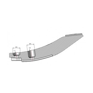 Soc déchaumeur carbure Horsch Terrano 270x90x42 mm