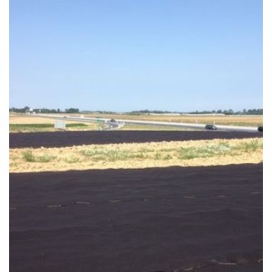 Feutre de paillage biodégradable 48 mois - 190gr/m2 - PLA + chanvre - Long 100 m
