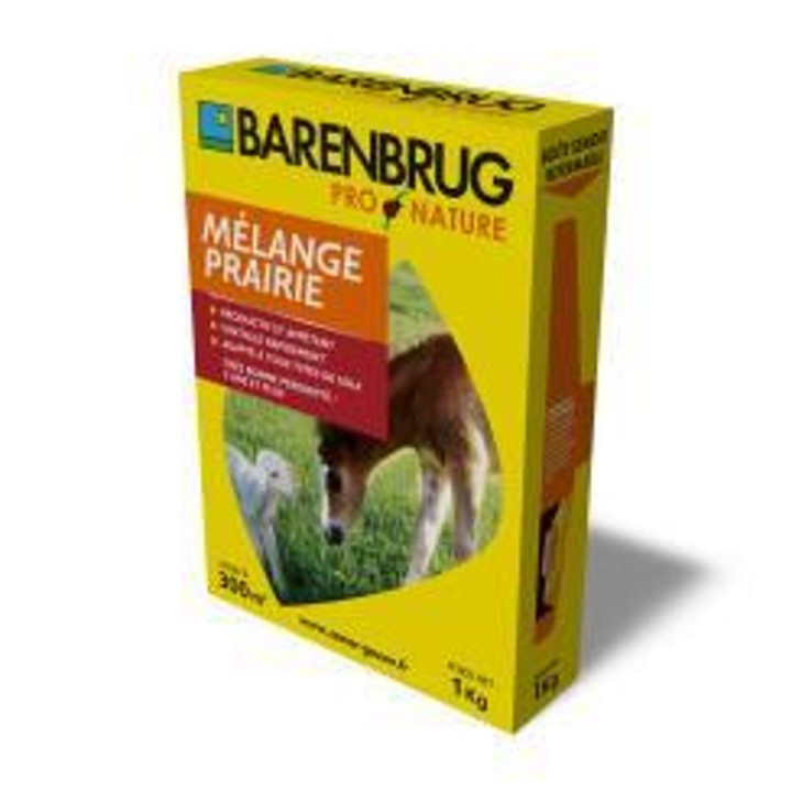 Mélange prairie pluriannuel Barenbrug, boite 1 kg ou sac 5 kg