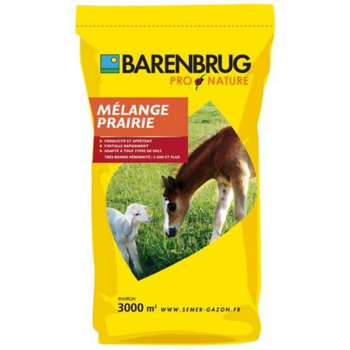 Mélange prairie pluriannuel Barenbrug, boite 1 kg ou sac 5 kg