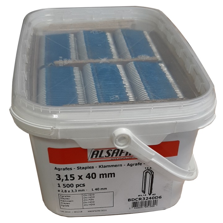Crampillon en bandes 3,15mm pour cloueur Alsafix