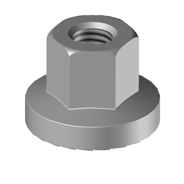 25 boulons (vis + écrou) Ø 10 mm, longueur 60 mm, tête ovale