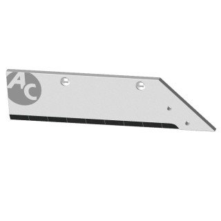 Soc charrue épais à boulonner Demblon 5182d 595x140x14 mm Droit