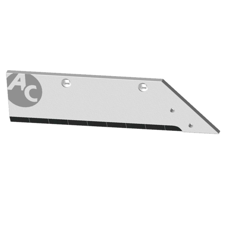 Soc charrue épais à boulonner Demblon 5182d 595x140x14 mm Droit