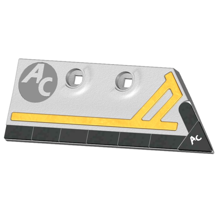 Soc rasette boulonnée Kuhn-Huard 631108-631112 270x100x18 mm Droit