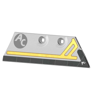 Soc rasette boulonnée Kverneland d066868 325x100x12 mm Droit