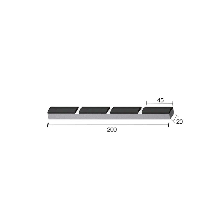 Mise à souder profil maison Universelle 45x19 mm 4 PL.