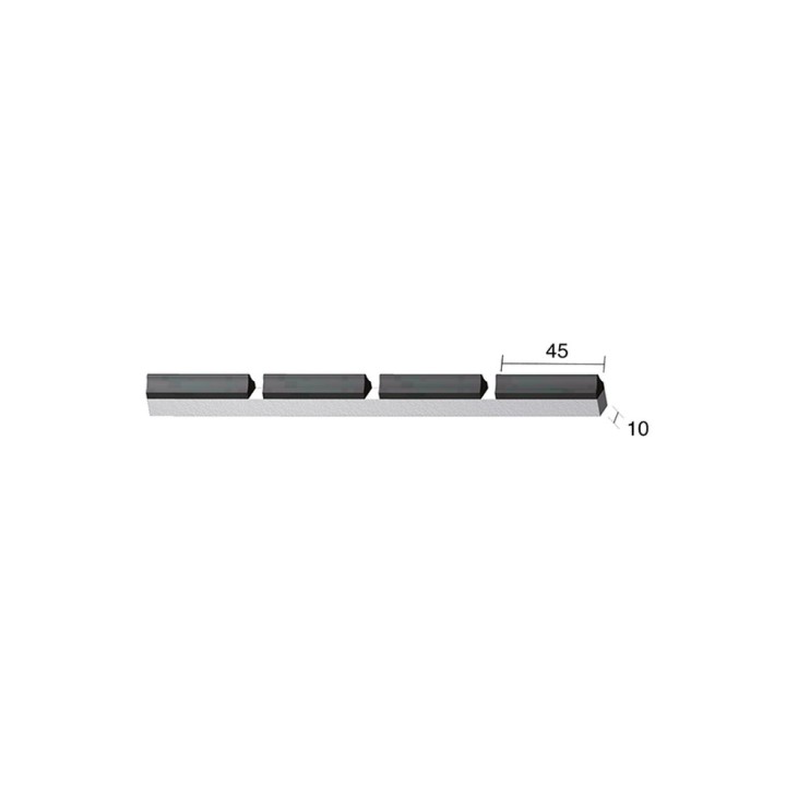 Mise à souder plate profil maison Universelle 200x10x12 mm 4 PL.