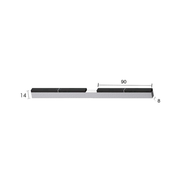 Mise à souder plate Universelle recharge 200x8x14 mm