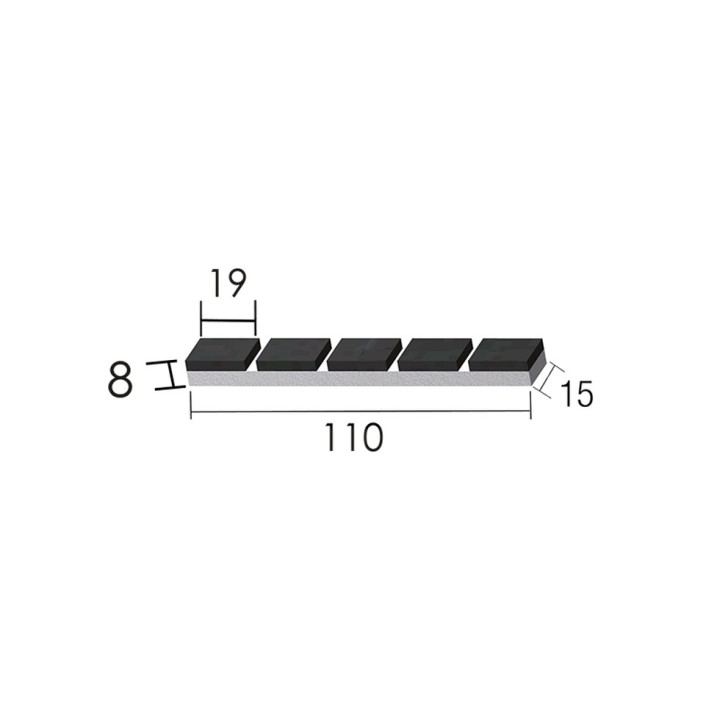 Mise à souder plate Universelle recharge 110X16X8 mm