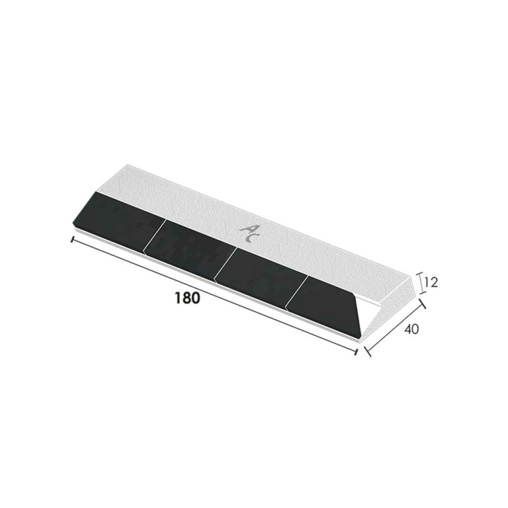 Aileron à souder biseauté Universel 180x40x12 mm 4PL. Droit