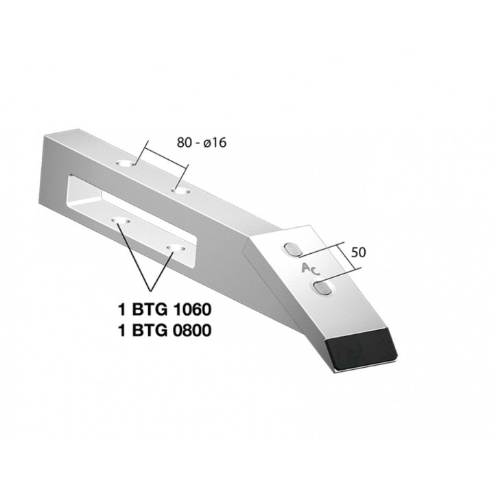 Bec lame décompacteur Souchu-Pinet, Tip-Top, Askel 160x70x20 mm