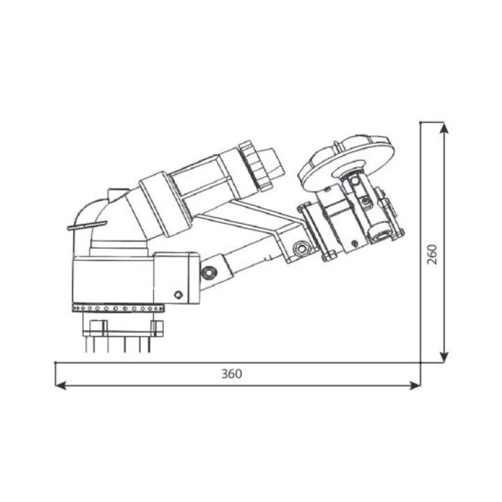 Canon irrigation YK32, secteur ou circulaire Rolland, 2", rayon de 19 à 45 m