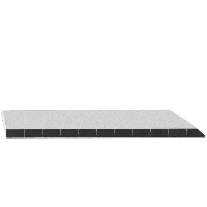 Bord à souder carbure Universel pour soc 500x70x14 mm Droit