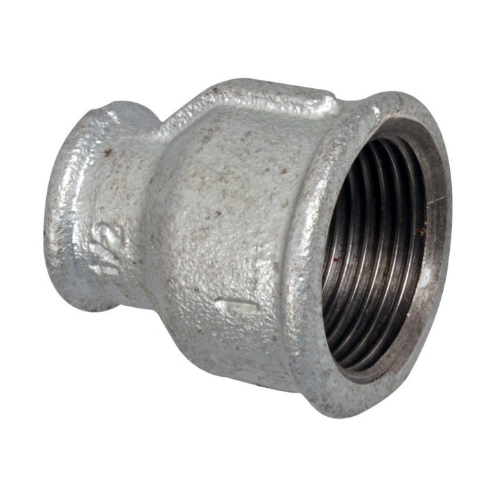 Manchon réduit galvanisé Rolland - 1"male x 1/2" femelle