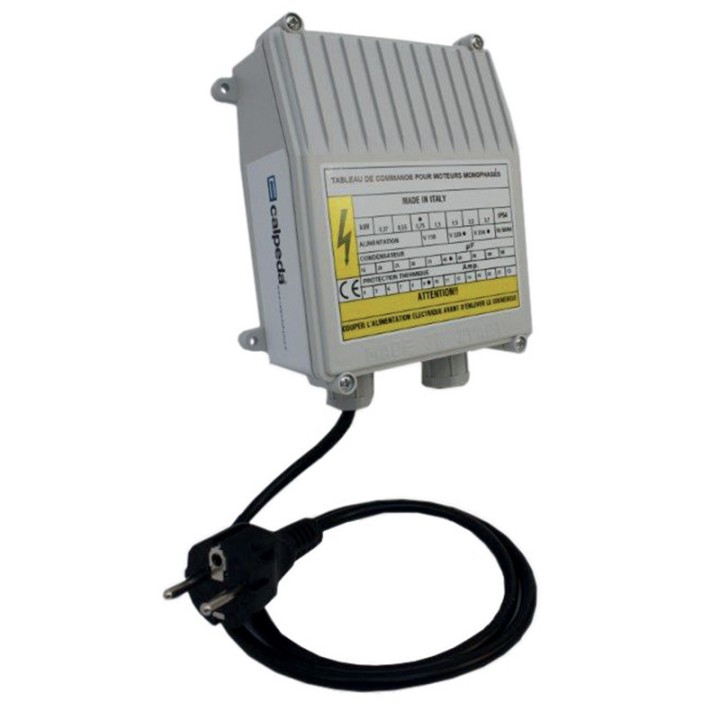 Coffret Calpeda ECO démarrage et protection thermique pompe monophasée