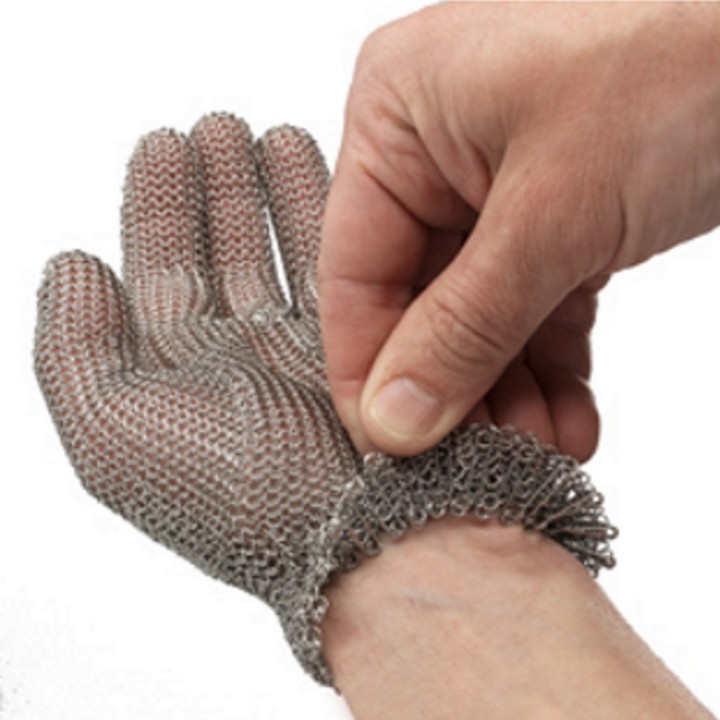 Gant cotte de mailles inox Wilco Manulatex, réversible, sans manchette - pour gaucher