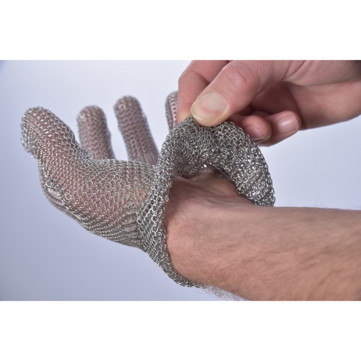 Gant cotte de mailles inox Wilco Manulatex, réversible, sans manchette - pour gaucher