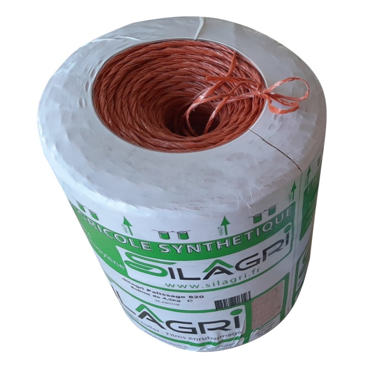 Ficelle Palissage Vignes 820, rouge rouille, bobine de 4,5 kg