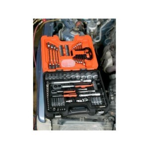 Coffret de douilles 1/4" - 1/2" et clés mixtes Bahco S910, 92 accessoires