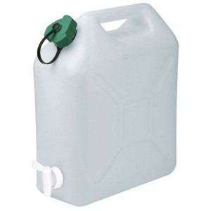 Jerrican alimentaire extra fort avec bouchon simple et robinet EDA Plastiques