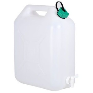 Jerrican alimentaire extra fort avec bouchon simple et robinet EDA Plastiques