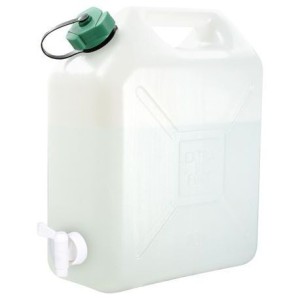 Jerrican alimentaire extra fort avec bouchon simple et robinet EDA Plastiques